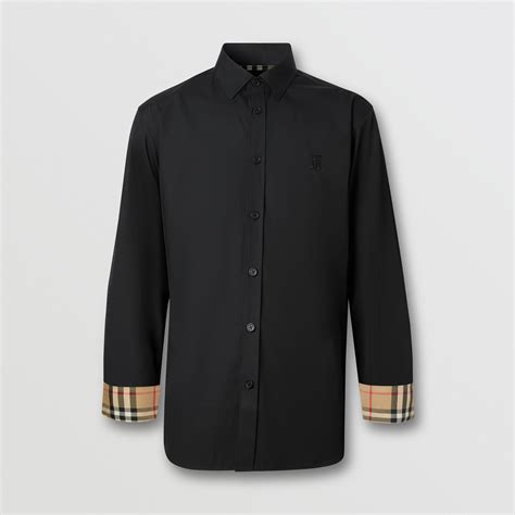 burberry slim-fit stretch-cotton poplin shirt